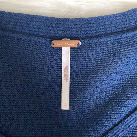 free people • cross front long sleeve tunic top - Picture 7 of 8